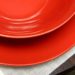 Gibson Home Ceramic 12pc dinnerware set, Red