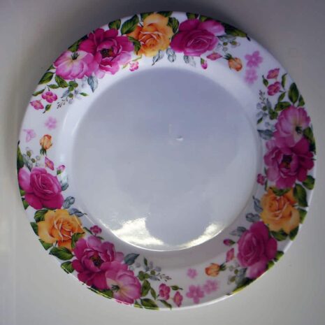 Flowered Plate Pink