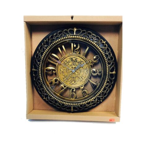 Brown and Gold Decorative Wall Clock - 20014290