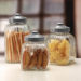 Circleware 3pc Column Glass Canister with Metal Lid