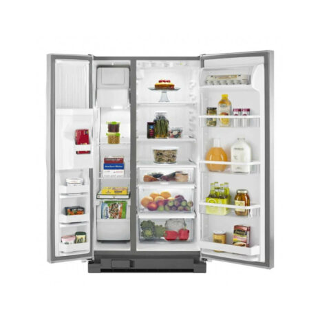 Whirlpool 25cft Side-by-Side Fridge, Frost Free, Tropicalized - Stainless Steel