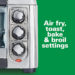 Hamilton Beach Sure-Crisp Air Fry Toaster Oven, 6-Slice Capacity, Stainless Steel