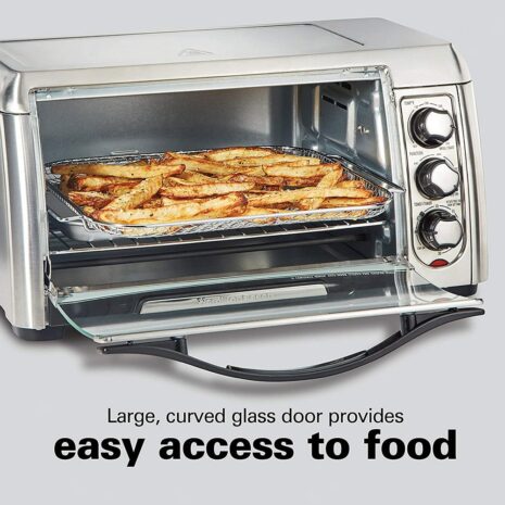 Hamilton Beach Sure-Crisp Air Fry Toaster Oven, 6-Slice Capacity, Stainless Steel