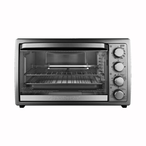 Black and Decker Air Fry and Toaster Oven with Rotisserie - Silver