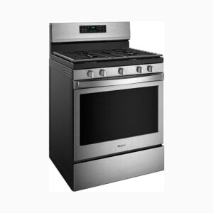 Whirlpool 30” Gas Range with Timer and Convection Oven - Stainless steel