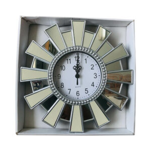 Silver Wall Décor Clock