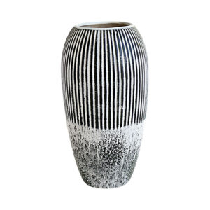 Ceramic Vase ‘Black and White’- 100575