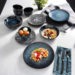 Gibson Elite Matisse 16Pcs Double Bowl Dinnerware Set