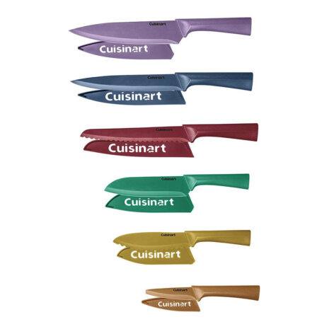 Cuisinart Advantage 12 Piece Metallic Knife Set With Blade Guards - Multi Colour